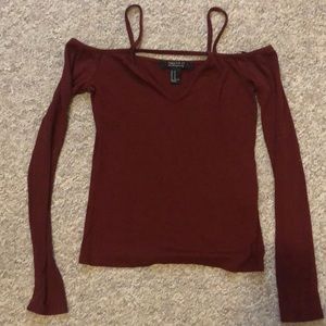 Maroon top